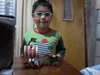 Juan creando con Blocky II